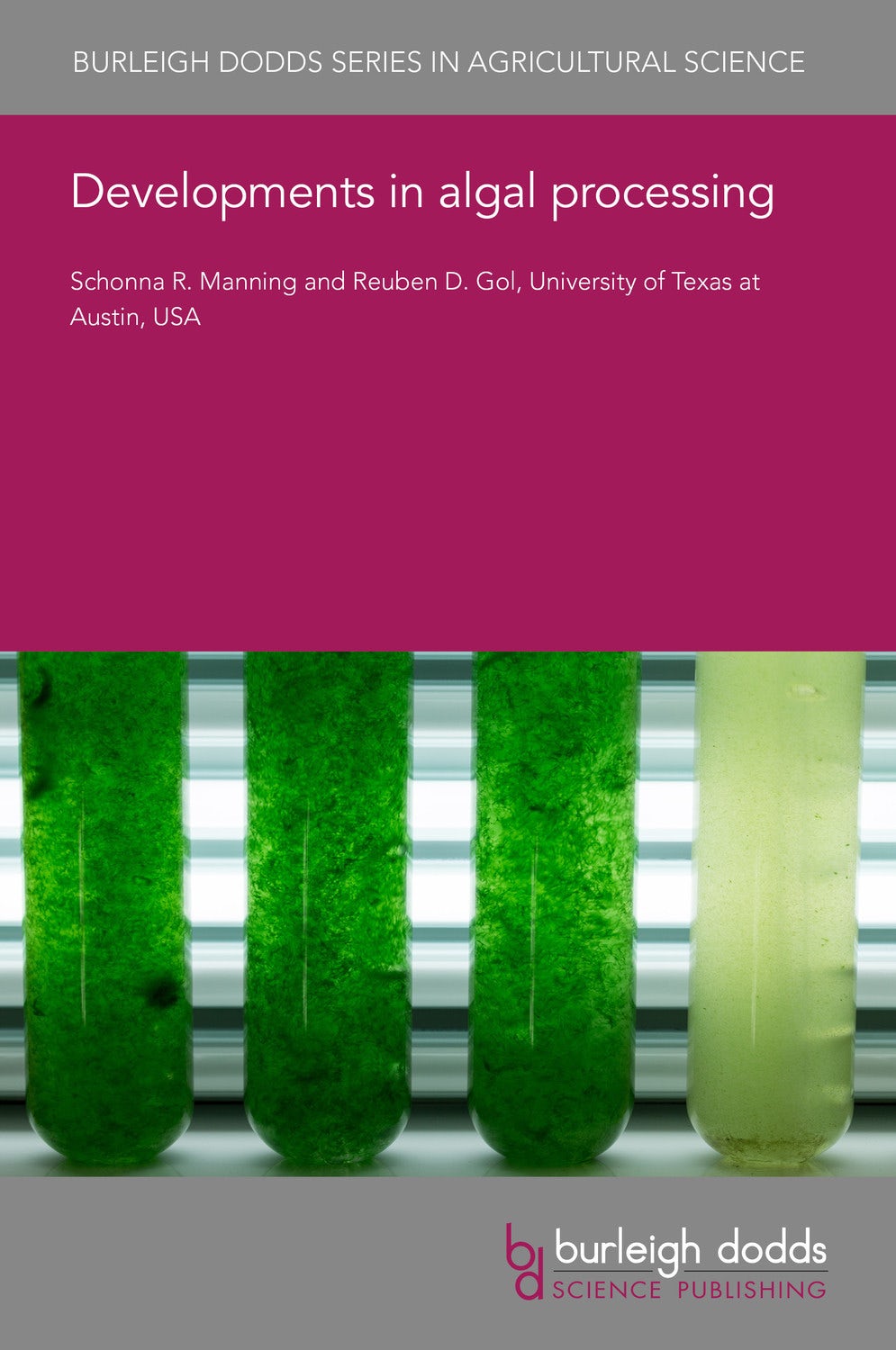 Book cover image for Developments in algal processing ISBN: 9781801462631